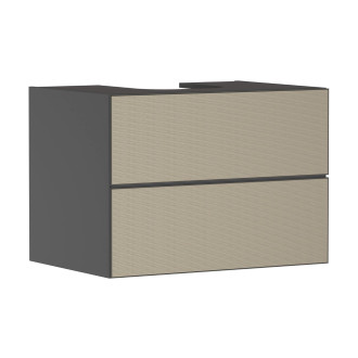Skříňka pod umyvadlo pod desku Hansgrohe Xevolos E 78x55,5x55 cm břidlicová matná šedá mat 54189390