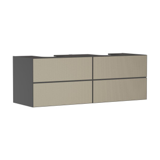 Skříňka pod umyvadlo pod desku Hansgrohe Xevolos E 157x55,5x55 cm břidlicová matná šedá mat 54201390
