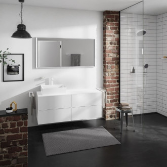 Deska pod umyvadlo Hansgrohe Xevolos E 137x1x55 cm bílá matná 54205700