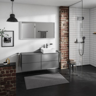 Deska pod umyvadlo Hansgrohe Xevolos E 137x1x55 cm matná břidlicově šedá mat 54206760