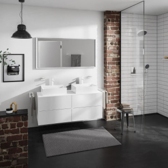Deska pod umyvadlo Hansgrohe Xevolos E 137x1x55 cm bílá matná 54207700