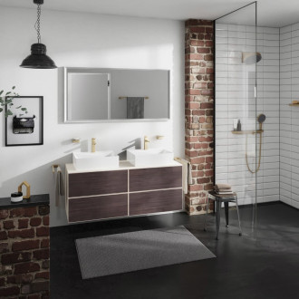 Deska pod umyvadlo Hansgrohe Xevolos E 137x1x55 cm písková matná béžová mat 54207780