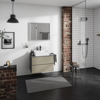 Deska pod umyvadlo Hansgrohe Xevolos E 78x1x55 cm matná břidlicově šedá mat 54208760