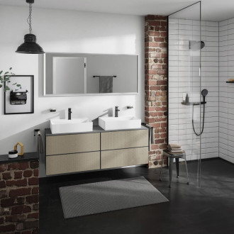 Deska pod umyvadlo Hansgrohe Xevolos E 157x1x55 cm matná břidlicově šedá mat 54211760