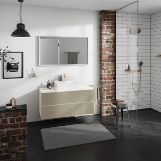 Deska pod umyvadlo Hansgrohe Xevolos E 118x1x55 cm písková matná béžová mat 54210780