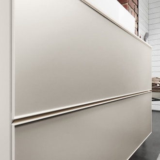 Skříňka pod umyvadlo pod desku Hansgrohe Xevolos E 137x55,5x55 cm písková matná béžová mat 54237790