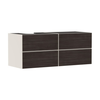 Skříňka pod umyvadlo pod desku Hansgrohe Xevolos E 137x55,5x55 cm písková matná béžová mat 54237730