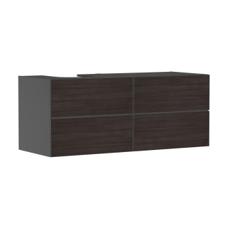 Skříňka pod umyvadlo pod desku Hansgrohe Xevolos E 137x55,5x55 cm břidlicová matná šedá mat 54238730