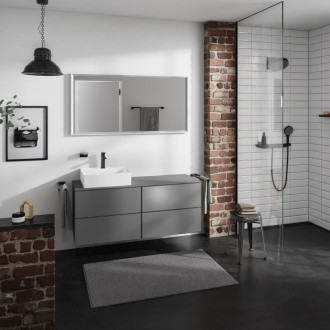 Skříňka pod umyvadlo pod desku Hansgrohe Xevolos E 137x55,5x55 cm břidlicová matná šedá mat 54238770