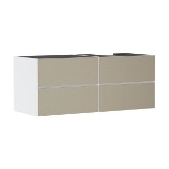Skříňka pod umyvadlo pod desku Hansgrohe Xevolos E 137x55,5x55 cm bílá matná 54239390