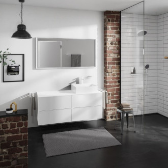 Skříňka pod umyvadlo pod desku Hansgrohe Xevolos E 137x55,5x55 cm bílá matná 54239320