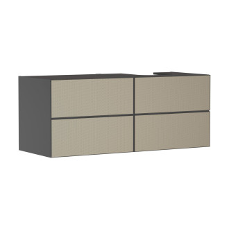 Skříňka pod umyvadlo pod desku Hansgrohe Xevolos E 137x55,5x55 cm břidlicová matná šedá mat 54241390