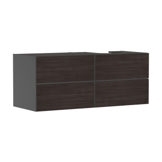 Skříňka pod umyvadlo pod desku Hansgrohe Xevolos E 137x55,5x55 cm břidlicová matná šedá mat 54241730
