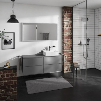 Skříňka pod umyvadlo pod desku Hansgrohe Xevolos E 137x55,5x55 cm břidlicová matná šedá mat 54241770