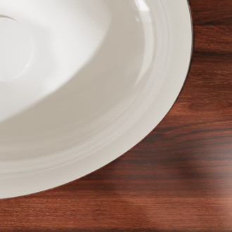 Zápustné umyvadlo Hansgrohe Xuniva D 45x35 cm bez otvoru pro baterii, s přepadem 60152450