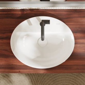 Zápustné umyvadlo Hansgrohe Xuniva D 55x45 cm otvor pro baterii uprostřed 60160450