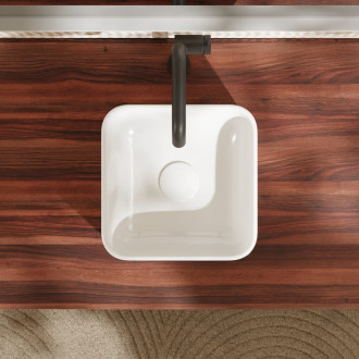 Umyvadlo na desku Hansgrohe Xuniva Q 30x30 cm bez otvoru pro baterii, bez přepadu 60167450