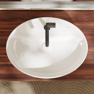 Umyvadlo na desku Hansgrohe Xuniva D 60x45 cm otvor pro baterii uprostřed 60170450