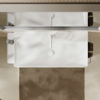 Umyvadlo Hansgrohe Xelu Q 100x48 cm otvor pro baterii, bez přepadu 61036450