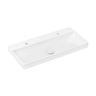 Umyvadlo Hansgrohe Xelu Q 100x48 cm se dvěma otvory pro baterii 61037450