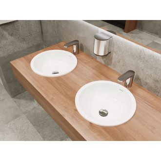 Zápustné umyvadlo Hansgrohe Xuniva S 35x35 cm bez otvoru pro baterii, s přepadem 61046450