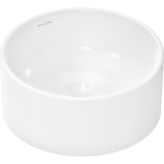 Umyvadlo na desku Hansgrohe Xuniva S 30x30 cm bez otvoru pro baterii, bez přepadu 61070450