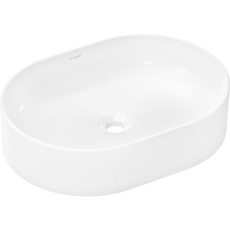 Umyvadlo na desku Hansgrohe Xuniva U 55x40 cm bez otvoru pro baterii, bez přepadu 61073450