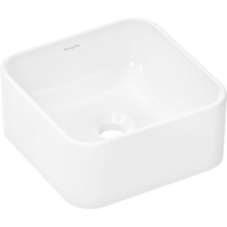 Umyvadlo na desku Hansgrohe Xuniva Q 30x30 cm bez otvoru pro baterii, bez přepadu 61074450