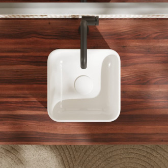 Umyvadlo na desku Hansgrohe Xuniva Q 30x30 cm bez otvoru pro baterii, bez přepadu 61074450