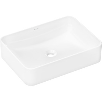 Umyvadlo na desku Hansgrohe Xuniva Q 55x40 cm bez otvoru pro baterii, bez přepadu 61075450