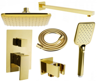 Mexen Uno DR62 podomítkový sprchový set, zlatý - 71435DR62-50