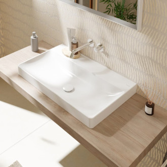 Umyvadlo Hansgrohe Xelu Q 80x48 cm bez otvoru pro baterii, bez přepadu 61023450