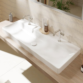 Umyvadlo Hansgrohe Xelu Q 120x48 cm se dvěma otvory pro baterii 61044450