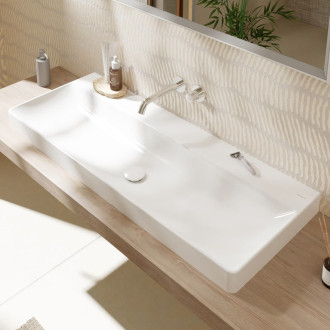 Umyvadlo Hansgrohe Xelu Q 120x48 cm bez otvoru pro baterii, bez přepadu 61045450