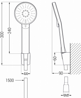Mexen R-40 vanový set, zlatý - 785405052-50