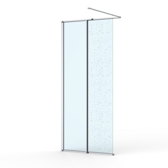 Sprchová zástěna SAT Walk-In se stírací lištou 120 cm SATWISL120