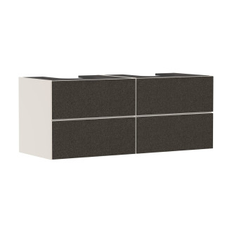 Skříňka pod umyvadlo pod desku Hansgrohe Xevolos E 137x55,5x55 cm písková matná béžová mat 54197660