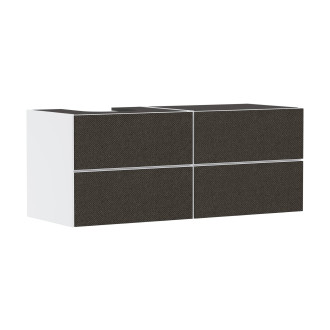 Skříňka pod umyvadlo pod desku Hansgrohe Xevolos E 137x55,5x55 cm bílá matná 54236660