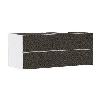 Skříňka pod umyvadlo pod desku Hansgrohe Xevolos E 137x55,5x55 cm bílá matná 54239660
