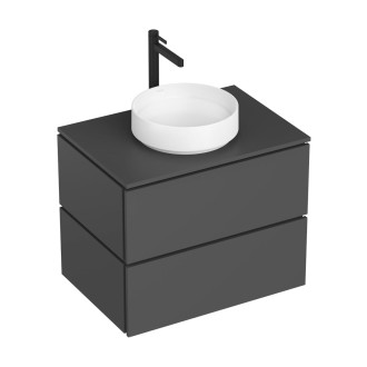 Skříňka pod umyvadlo pod desku Hansgrohe Xilesa E 78x62x55 cm břidlicová matná šedá mat 54299760