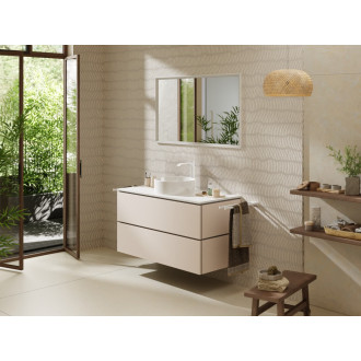 Skříňka pod umyvadlo pod desku Hansgrohe Xilesa E 118x62x55 cm písková matná béžová mat 54303780