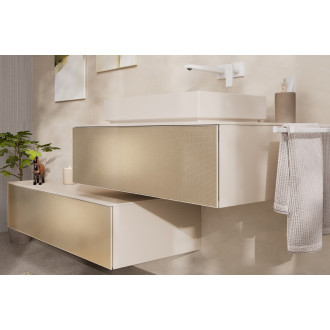 Skříňka pod umyvadlo pod desku Hansgrohe Xevolos E 98x27,5x55 cm písková matná béžová 54314390