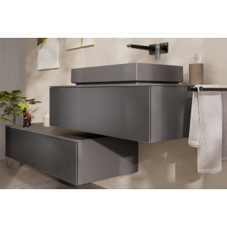 Skříňka pod umyvadlo pod desku Hansgrohe Xevolos E 98x27,5x55 cm břidlicová matná šedá 54315770