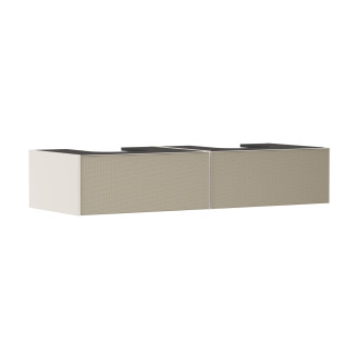 Skříňka pod umyvadlo pod desku Hansgrohe Xevolos E 137,5x27,5x55 cm písková matná béžová 54317390