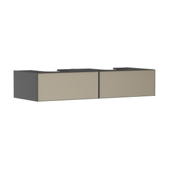Skříňka pod umyvadlo pod desku Hansgrohe Xevolos E 137,5x27,5x55 cm břidlicová matná šedá 54318390