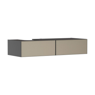 Skříňka pod umyvadlo pod desku Hansgrohe Xevolos E 137,5x27,5x55 cm břidlicová matná šedá 54321390