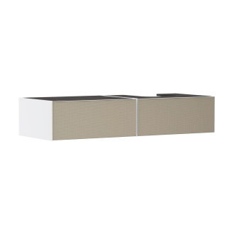 Skříňka pod umyvadlo pod desku Hansgrohe Xevolos E 137,5x27,5x55 cm bílá matná 54322390