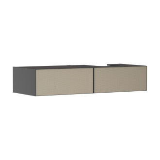 Skříňka pod umyvadlo pod desku Hansgrohe Xevolos E 137,5x27,5x55 cm břidlicová matná šedá 54324390