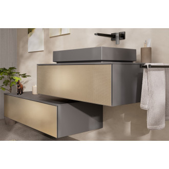 Koupelnová skříňka Hansgrohe Xevolos E 118x28,5x55 cm břidlicová matná šedá 54327390