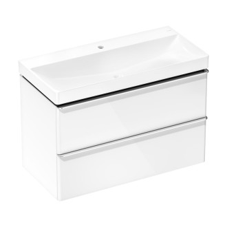 Skříňka s umyvadlem Hansgrohe Xelu Q 100x69,5x48 cm bílá lesklá 54383000
